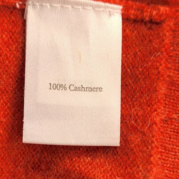 PURE COLLECTION Cashmere Knitted Tank Size 6 Sleeveless Sweater Burnt Orange - Picture 8 of 9